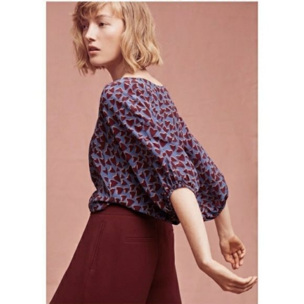 Maeve Kimono Silk Blouse "Anthropologie"